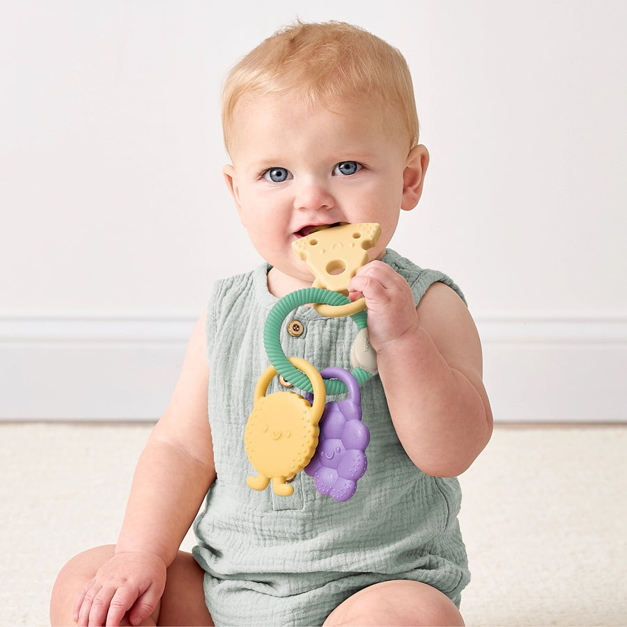 Itzy Trio™ Multi-Textured Silicone Teether