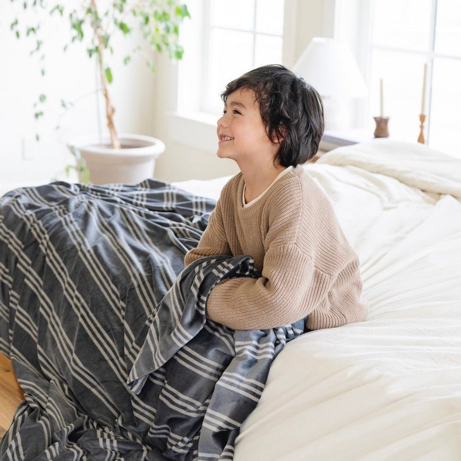Minky Stretch Throw Blankets