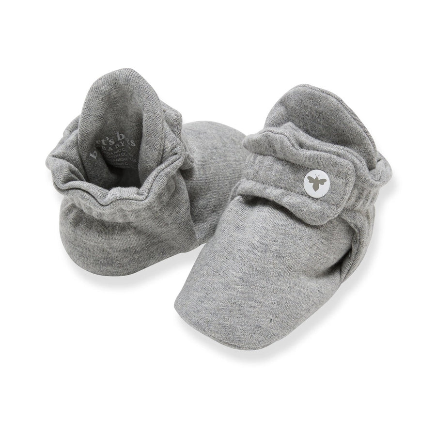 Organic Cotton Quilted Bee Baby Booties