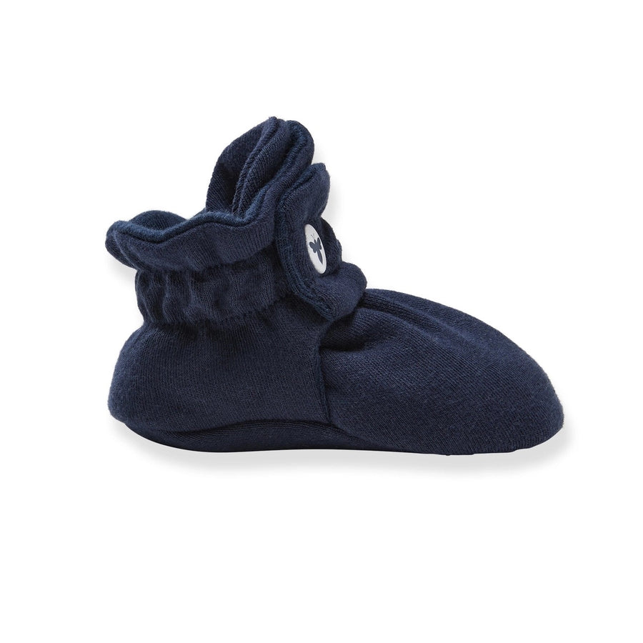 Organic Cotton Quilted Bee Baby Booties