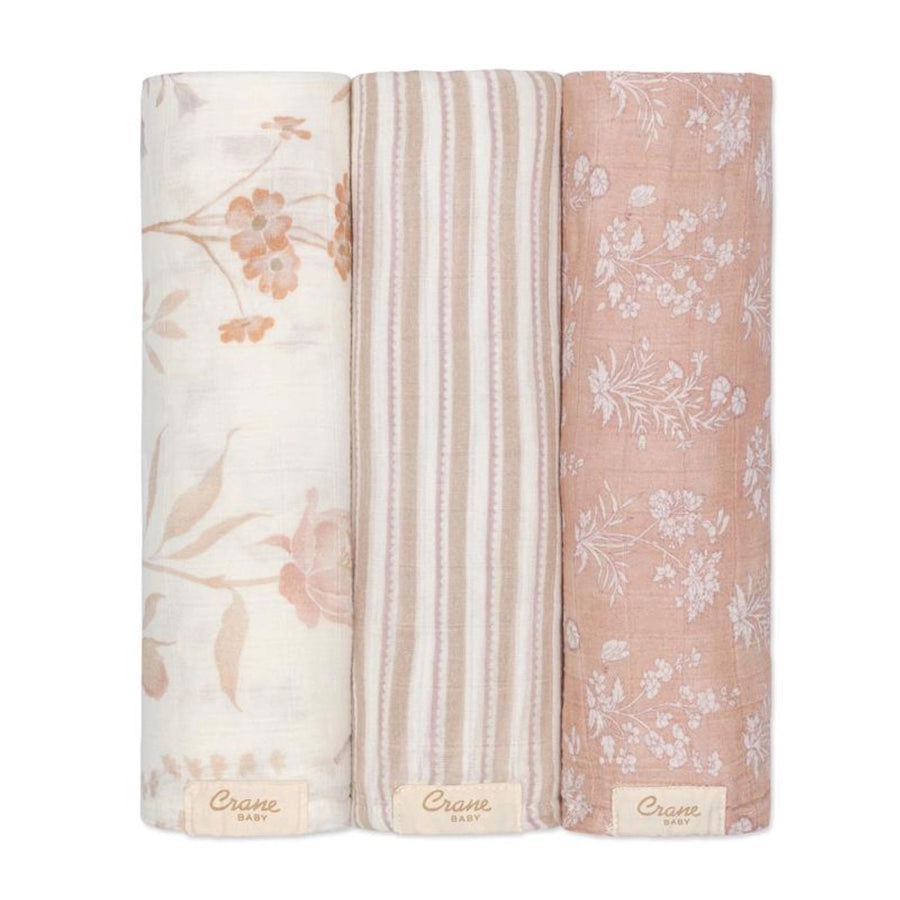 Cotton Muslin Swaddle Blanket Set (Set of 3)