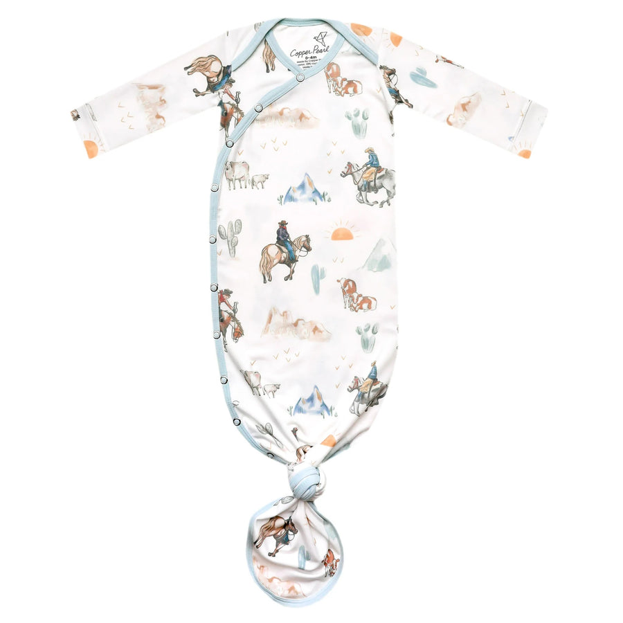 Newborn Copper Pearl Gown