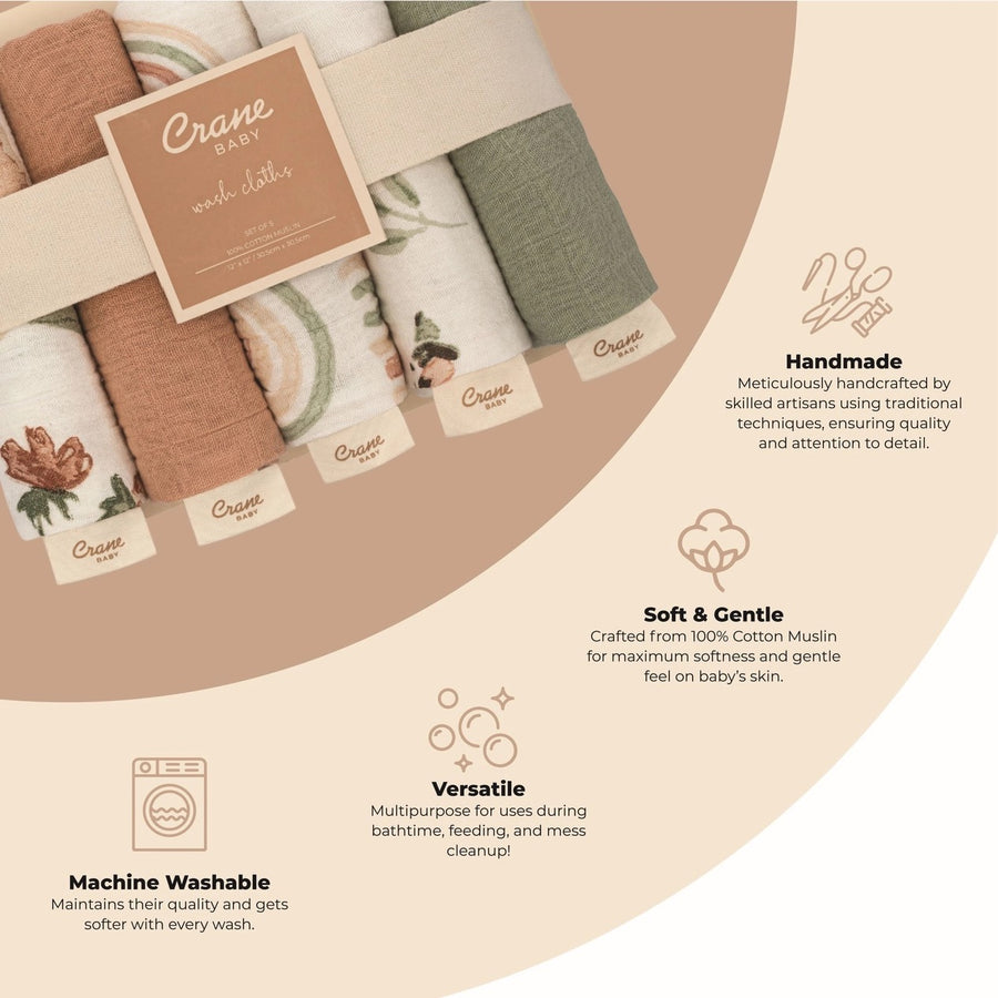 5-pc. Wash Cloth Set
