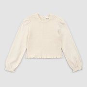 Ivory Puff Sleeve Top