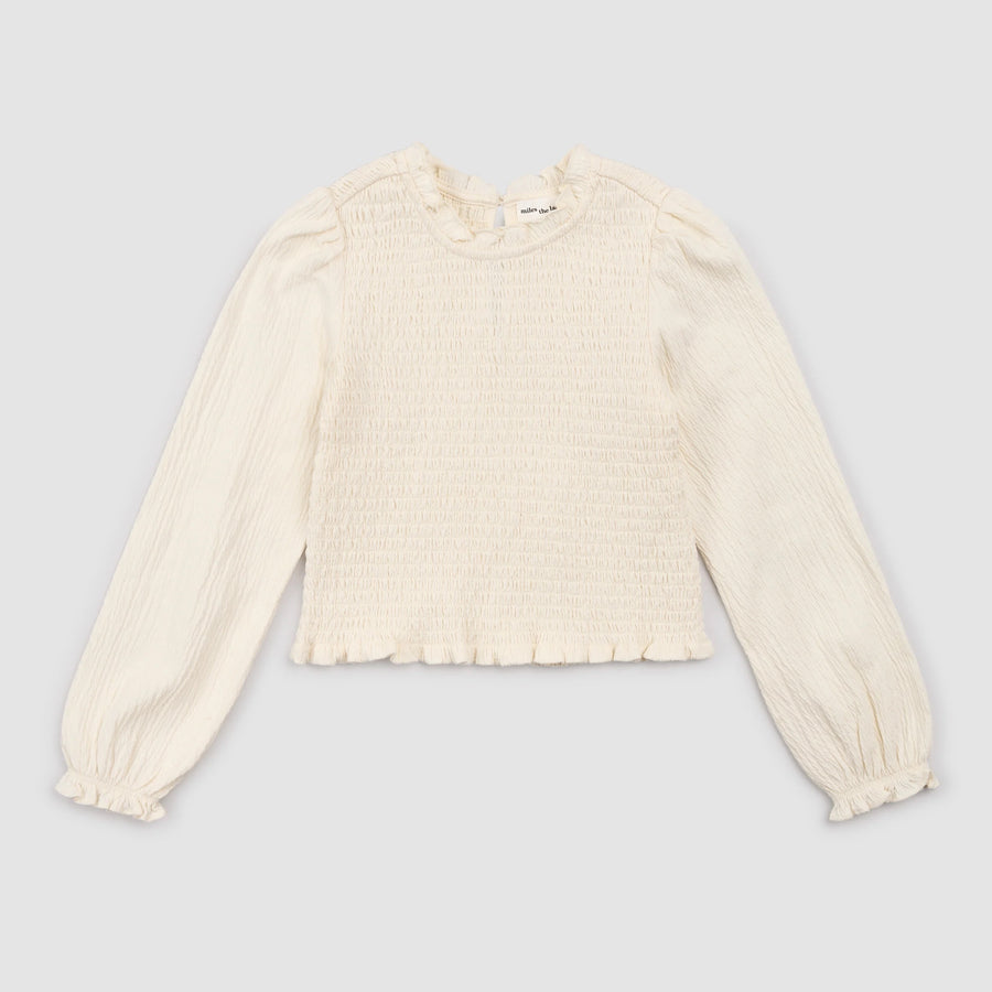 Ivory Puff Sleeve Top
