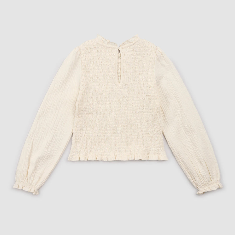 Ivory Puff Sleeve Top