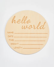 Wooden Milestone Cards