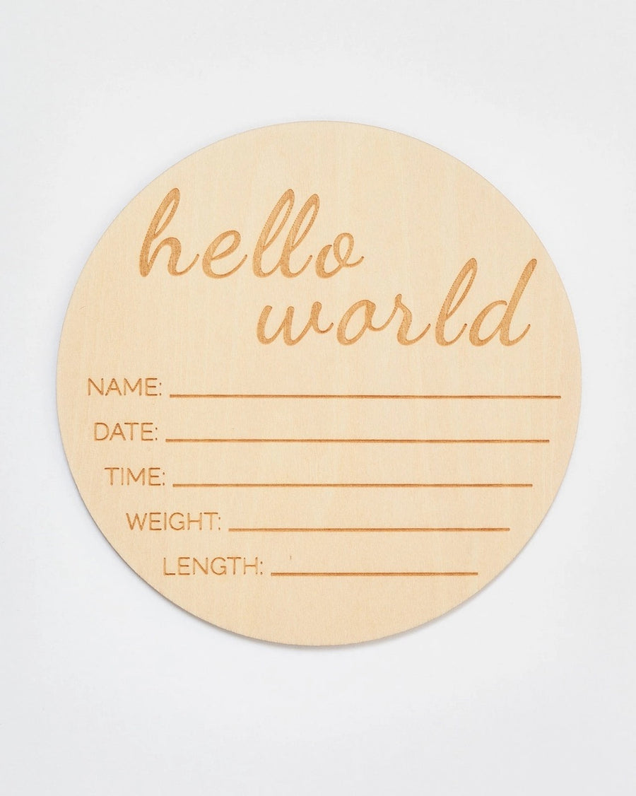Wooden Milestone Cards