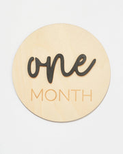 Wooden Milestone Cards