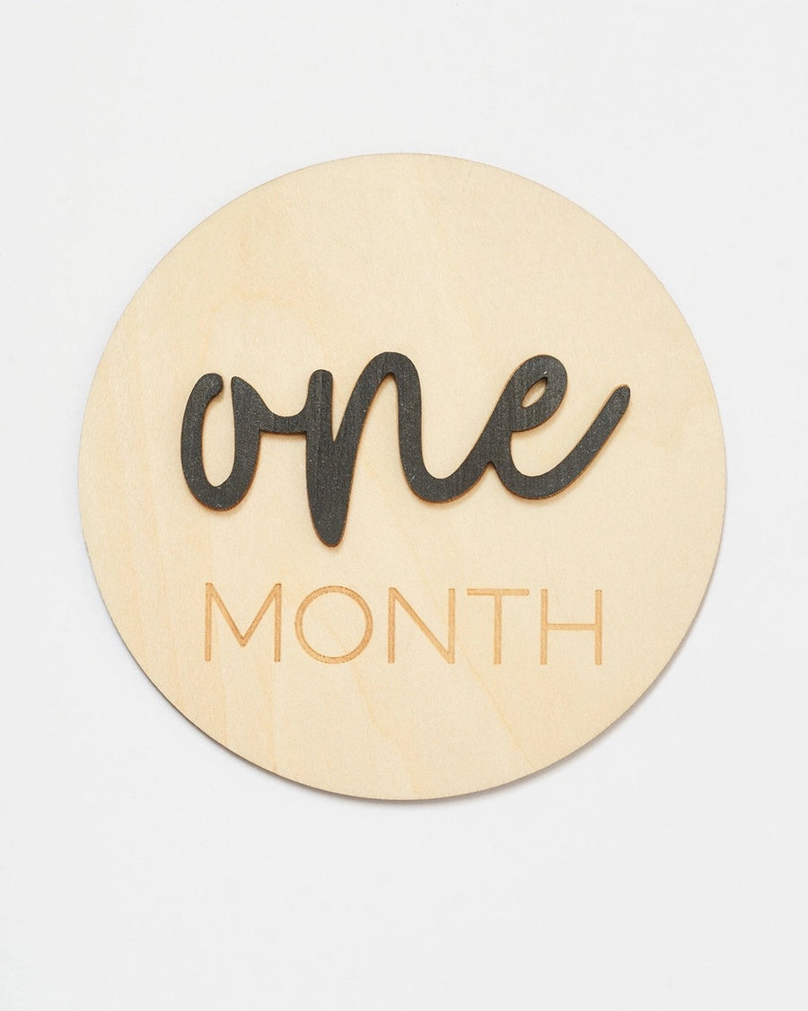 Wooden Milestone Cards