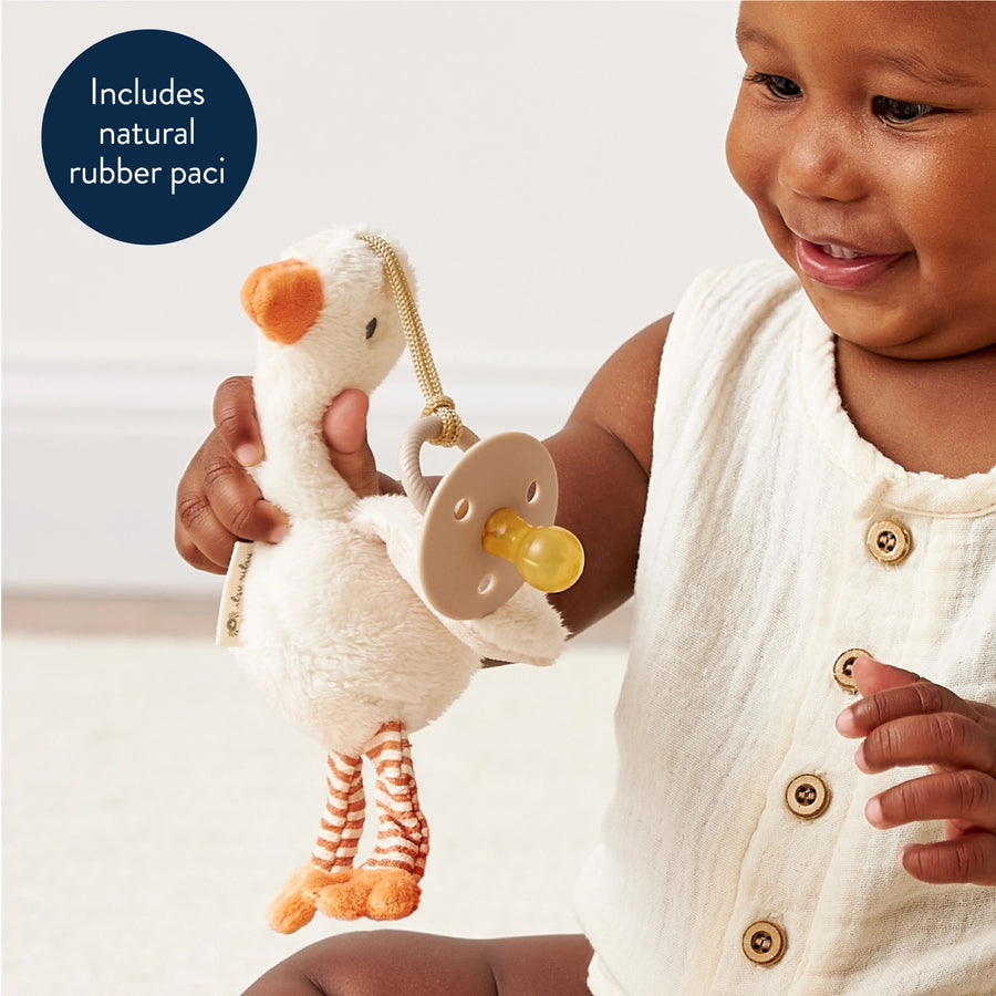 Bitzy Pal Natural Rubber Pacifier & Plush