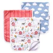Copper Pearl Burp Cloths