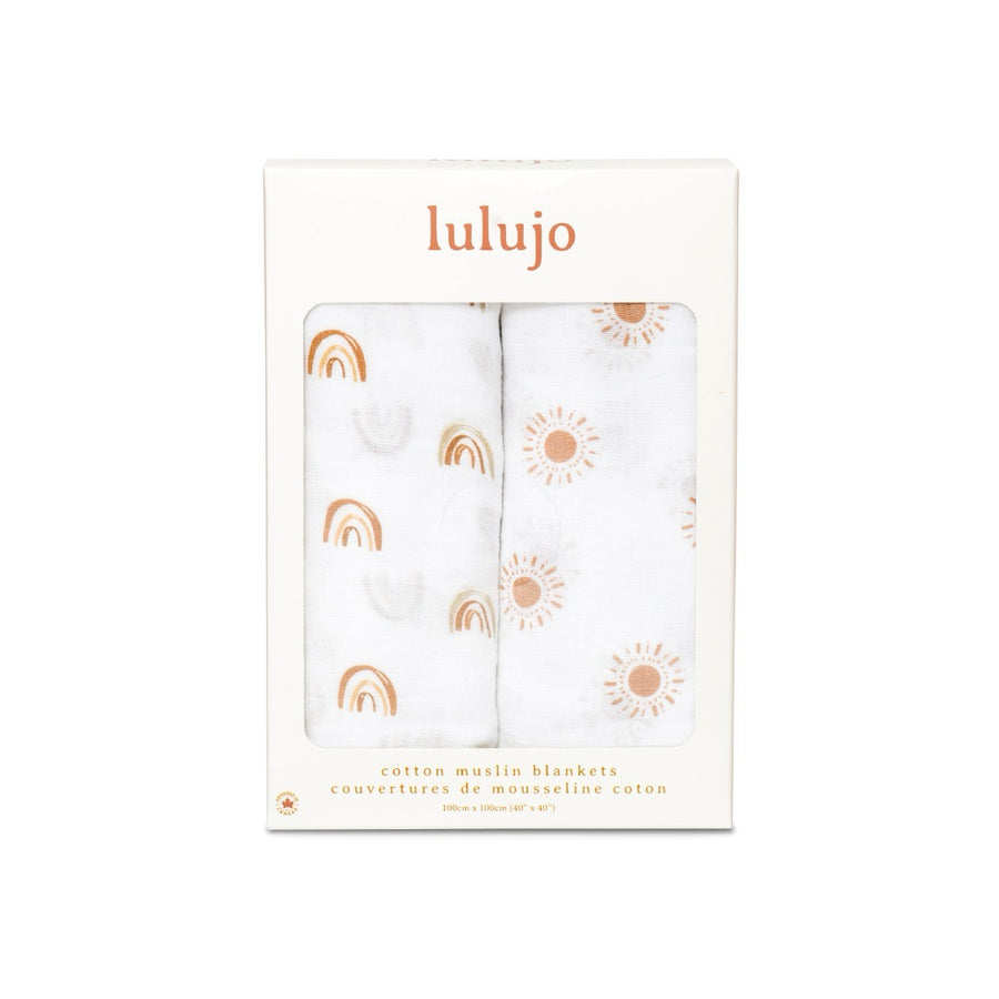 Lulujo Cotton Swaddles 2 pack