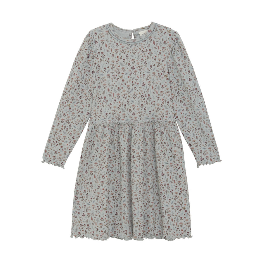 Puritan Gray Floral Dress