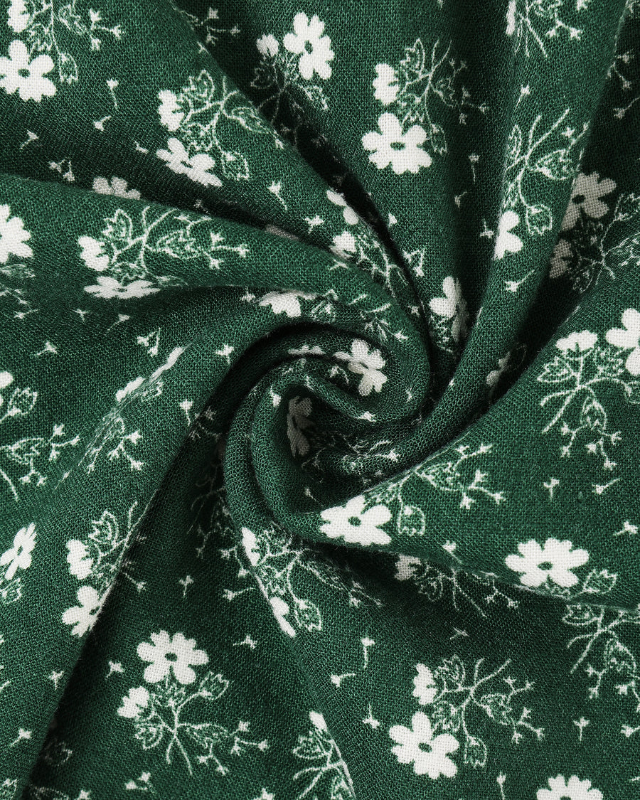 Sabrina Mini Dress || Green Ditsy