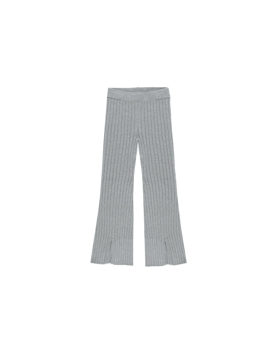 FLARE KNIT PANT || DUSTY BLUE