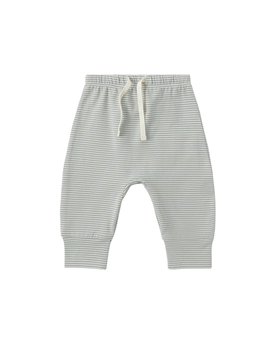 DRAWSTRING PANT SAGE MICRO STRIPE