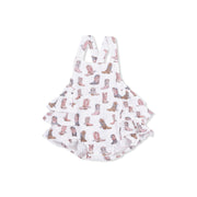 Cowgirl Boots - Ruffle Sunsuit