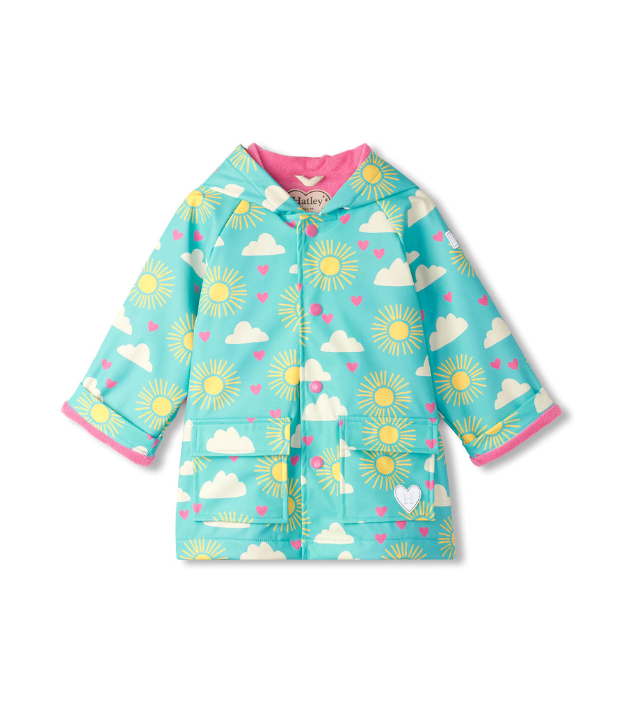 happy skies raincoat