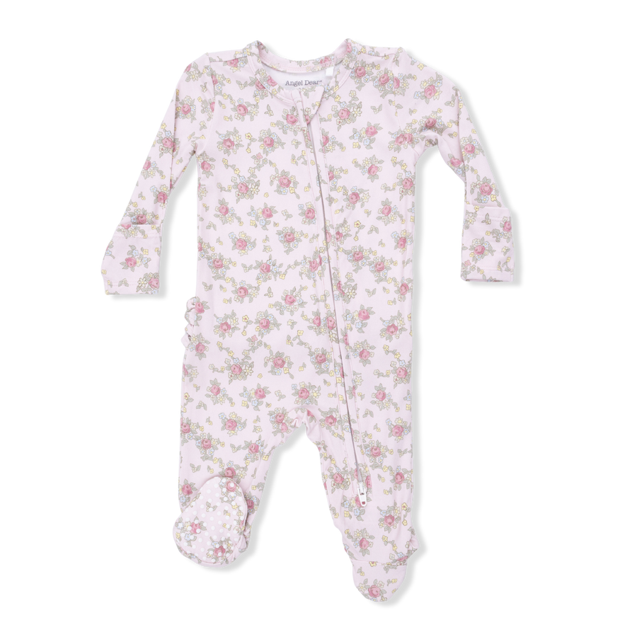 2 Way Ruffle Back Zipper Footie