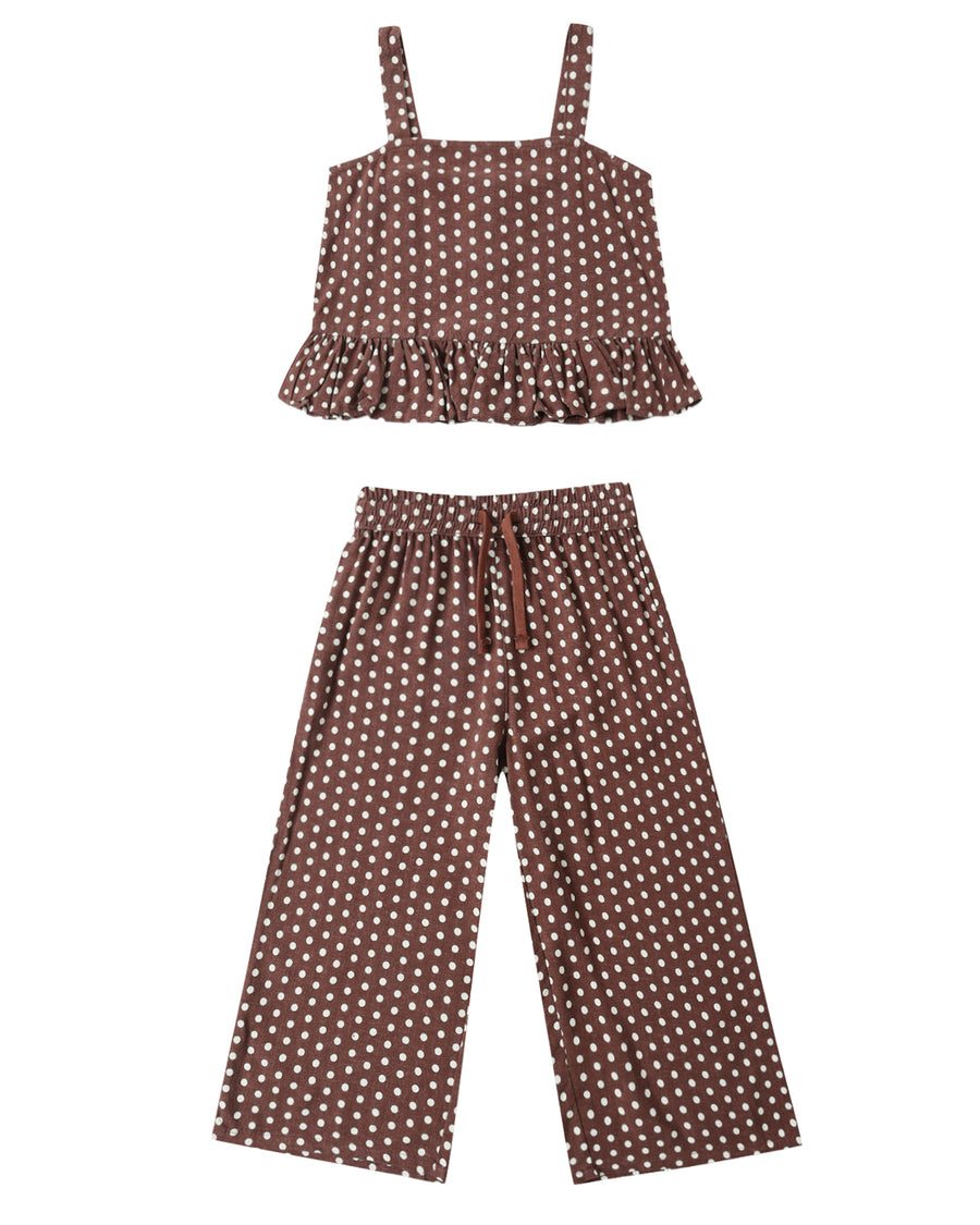 Kaylie Set- Chocolate Polka Dot