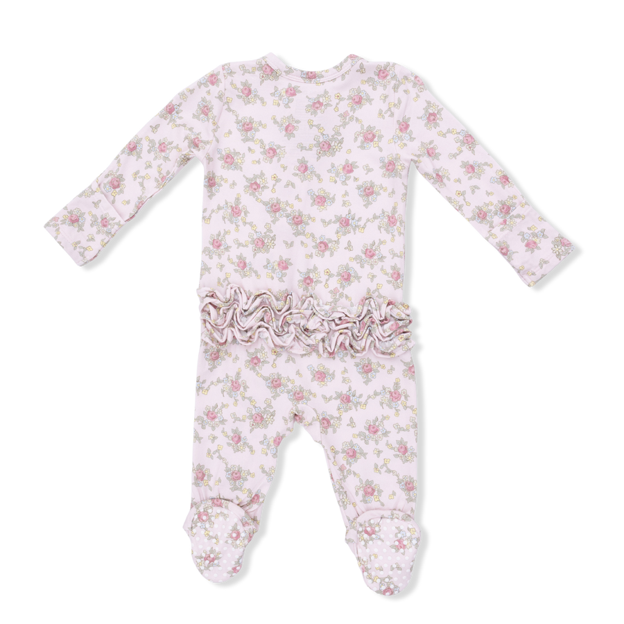 2 Way Ruffle Back Zipper Footie
