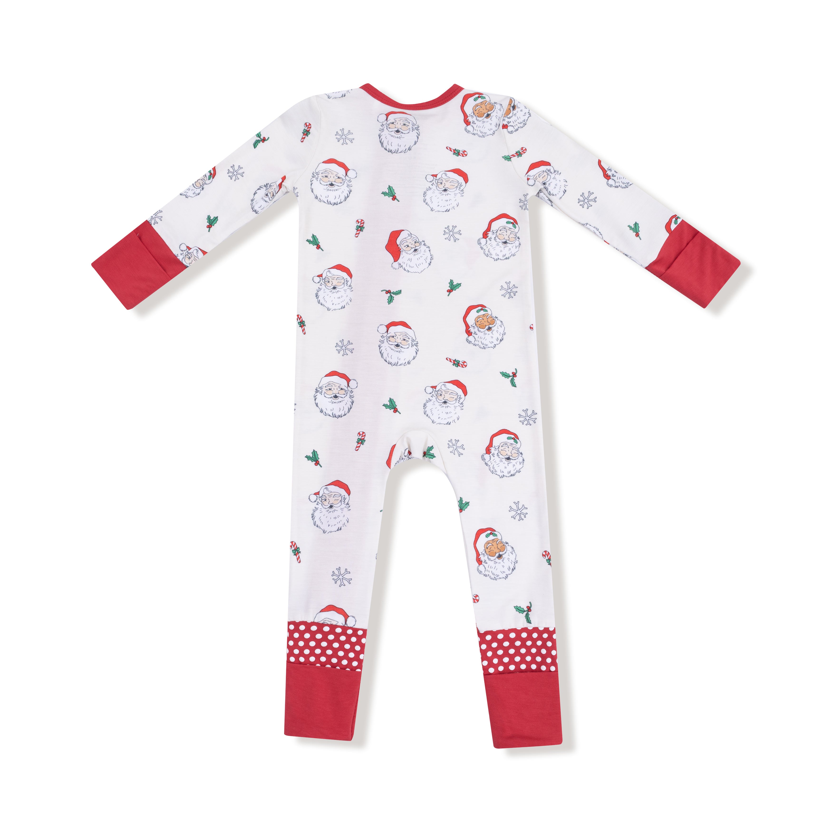 Vintage Santas - 2 Way Zipper Romper