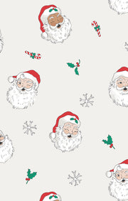 Vintage Santas - 2 Way Zipper Romper