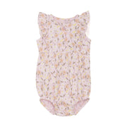 Summer Pink Flowers Baby Suit