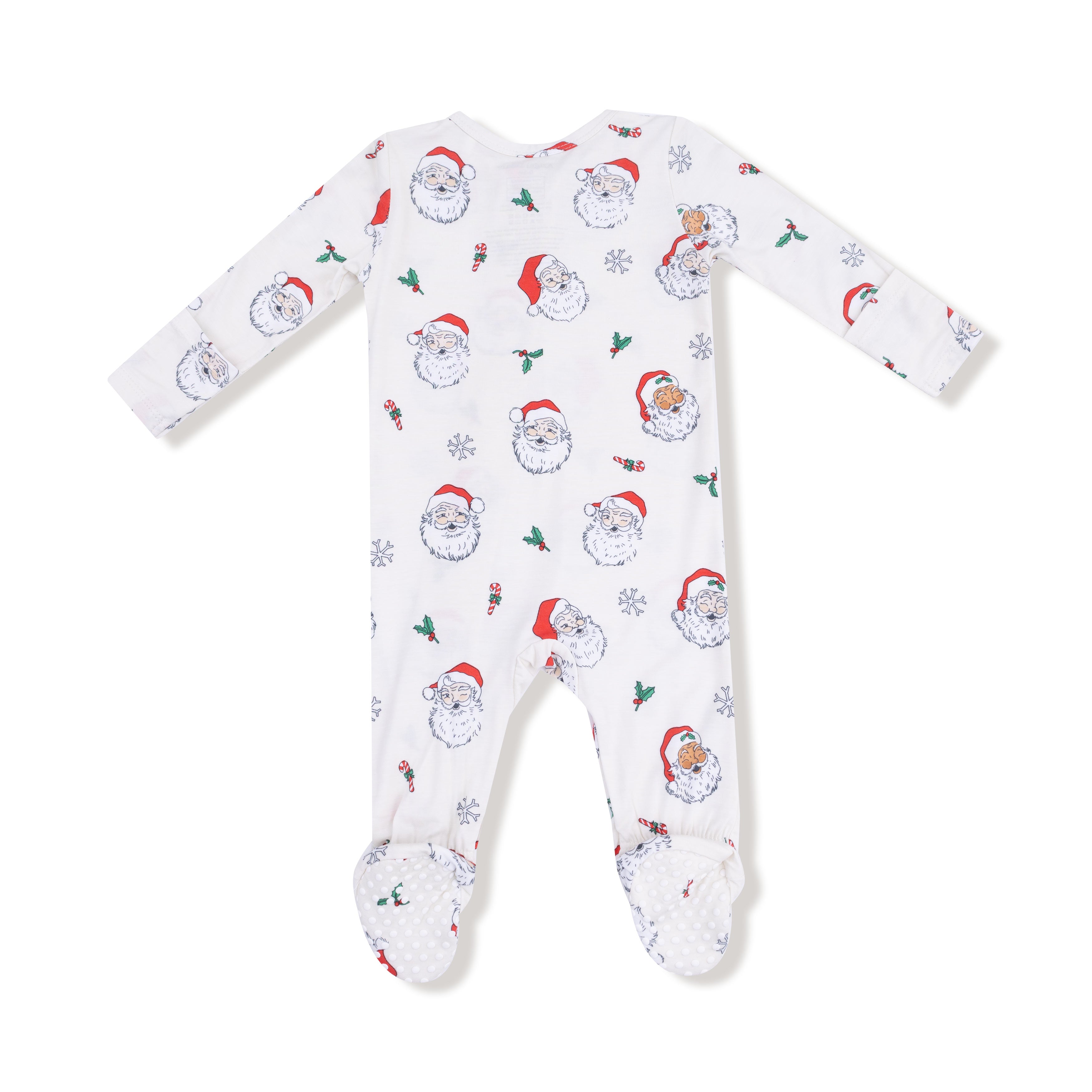 Vintage Santas - 2 Way Zipper Footie