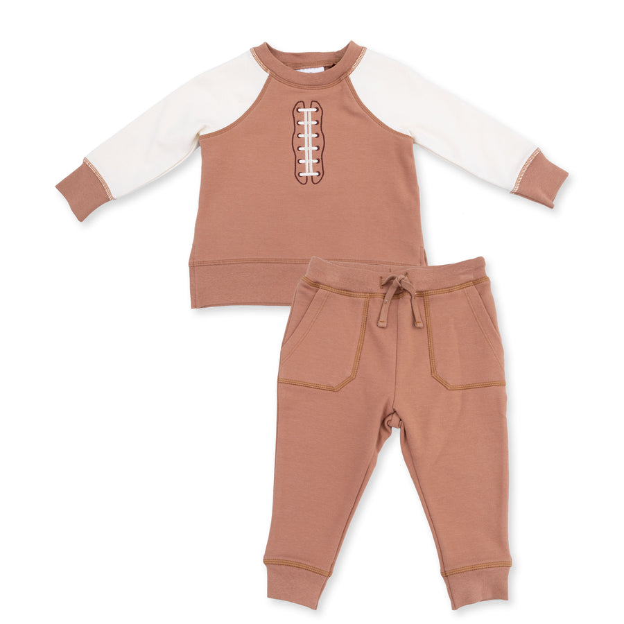 Football Laces - Raglan Sweatshirt And Jogger Set