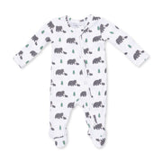 2 Way Zipper Footie w/ prints