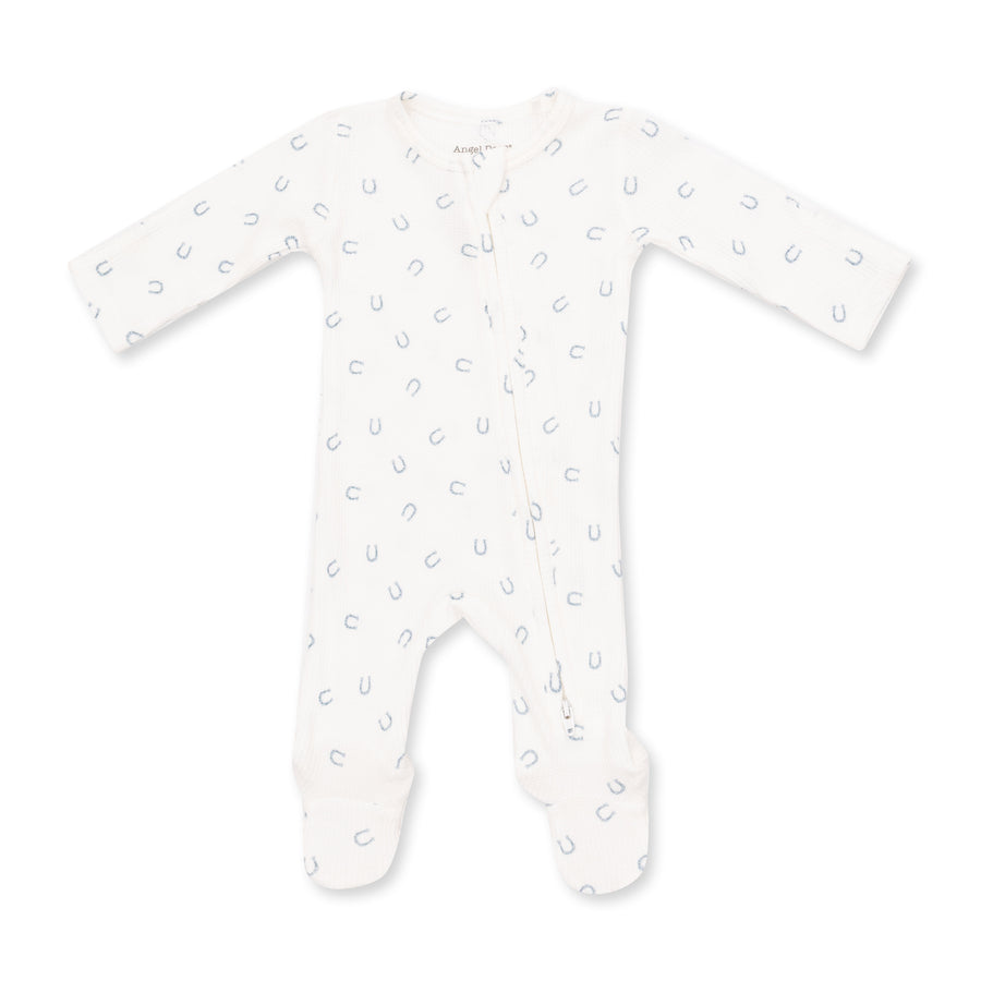 2 Way Zipper Footie w/ prints
