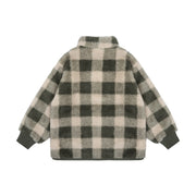 Green Check Teddy Jacket