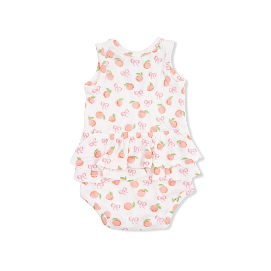 Little Peaches - Ruffle Tank Bodysuit