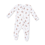 2 Way Zipper Footie w/ prints
