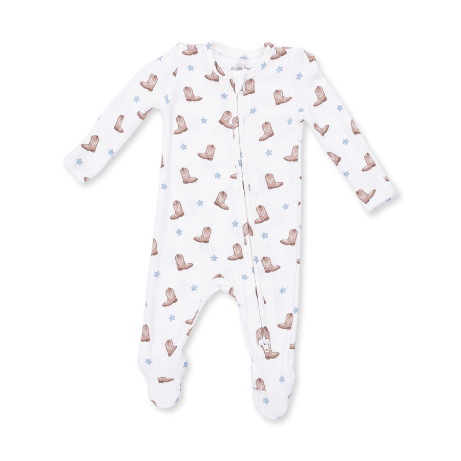 2 Way Zipper Footie w/ prints