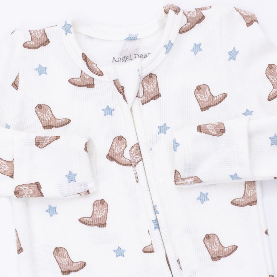 2 Way Zipper Footie w/ prints