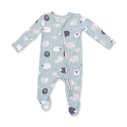 2 Way Zipper Footie w/ prints