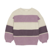 Purple Stripe Pullover Knit