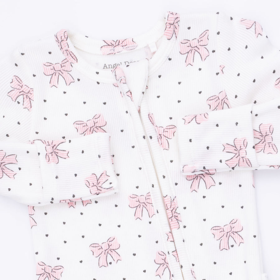 2 Way Ruffle Back Zipper Footie