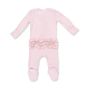 2 Way Ruffle Back Zipper Footie