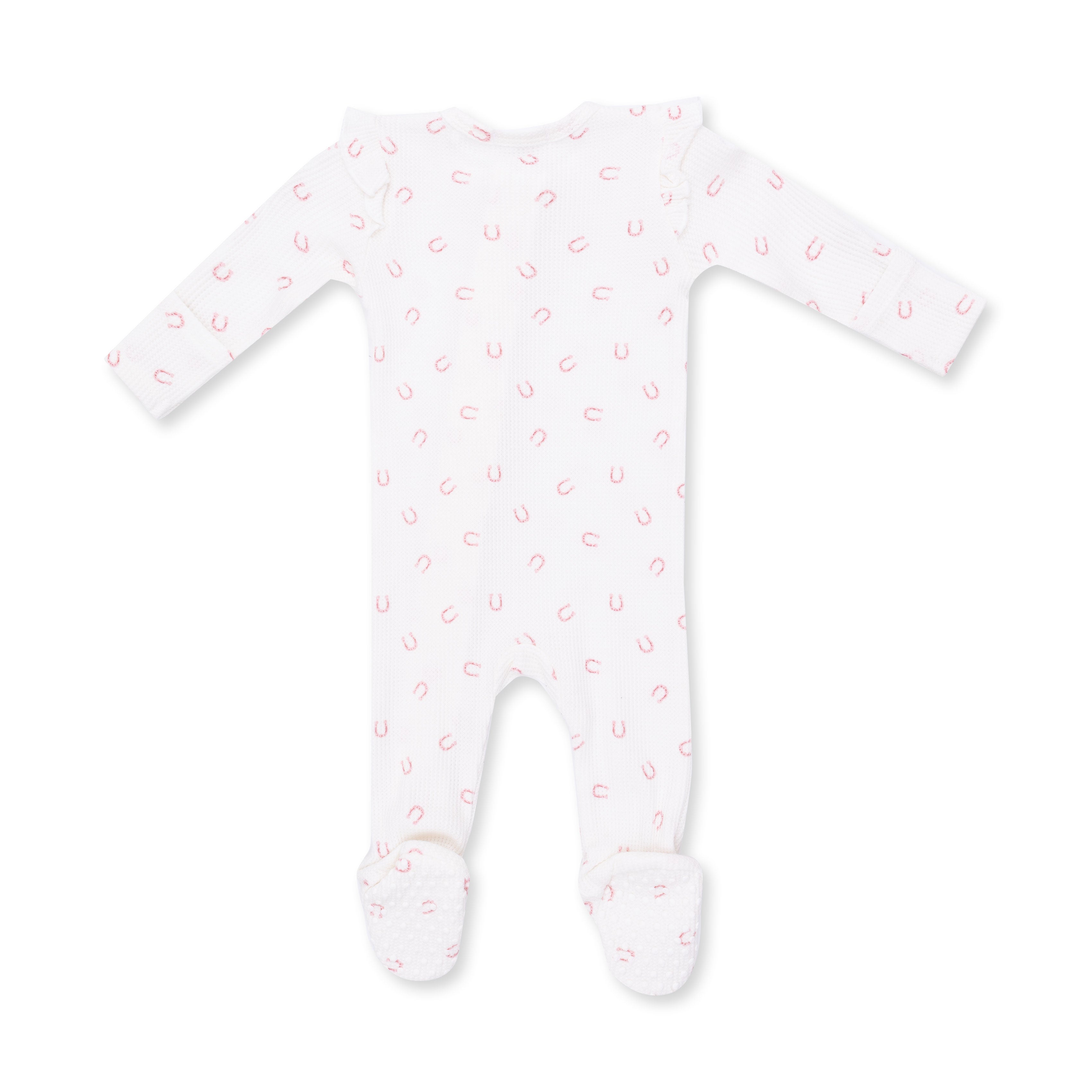 2 Way Ruffle Sleeve Zipper Footie