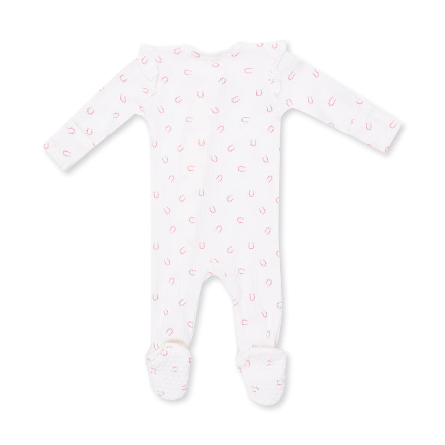 2 Way Ruffle Sleeve Zipper Footie