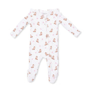 2 Way Ruffle Sleeve Zipper Footie