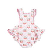 Sweet Strawberries - Ric Rac Ruffle Sunsuit